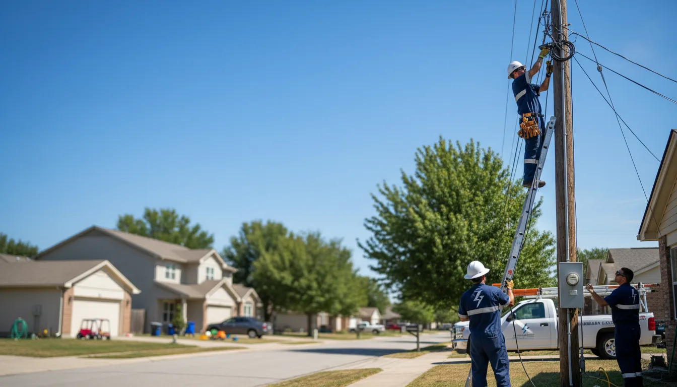 Residential electrician providing installation services in Amelia, LA